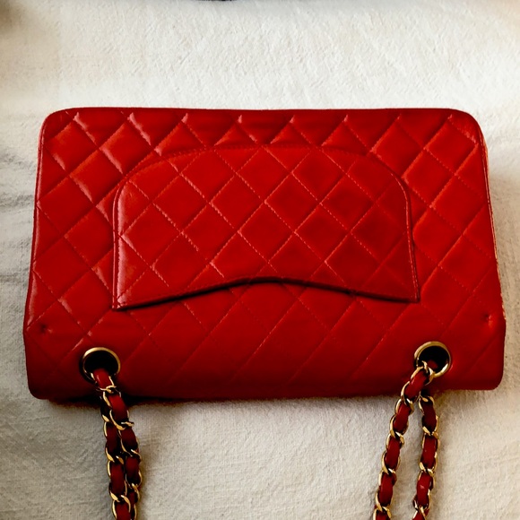 Authentic medium Double Flap shoulder bag; lambskin 100%;quilted;CC turn-lock - Picture 8 of 14